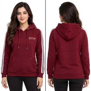 Sudadera con Capucha Personalizada para Mujer, Ropa de Moda, Sudadera Ligera de Mezcla de Algodón, Interior Suave, Corte Holgado, Dobladillo Acanalado - Product Image 6