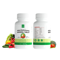 Comprimés multivitaminés et minéraux pour adultes, formule spéciale de marque privée, favorisant le bien-être, pour un soutien nutritionnel quotidien