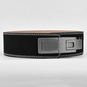 Ceintures de musculation OEM de haute qualité à double boucle, logo personnalisé, cuir souple, boucle en acier, antidérapantes, pour haltérophilie lourde - Product Image 5