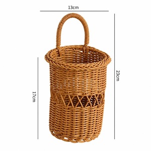 Panier de rangement en rotin naturel fait main, écologique, avec dessous de verre, design circulaire moderne et multifonctionnel - Product Image 2