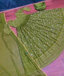 Mujeres indias exclusivas pesadas India Pakistán Ropa tradicional Ropa étnica india Alphanumero - Product Image 3