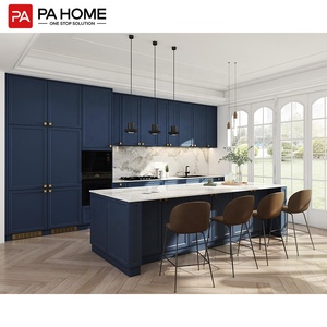 PA tùy chỉnh mô-đun Shaker tủ bếp với bồn rửa đá cẩm thạch nhân tạo Countertop nhựa vòi thiết kế hiện đại - Product Image 1