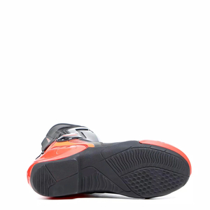 รองเท้ามอเตอร์ไซด์ทำมือมาใหม่วัสดุหนัง PU สีส้มและสีดำ - Product Image 4