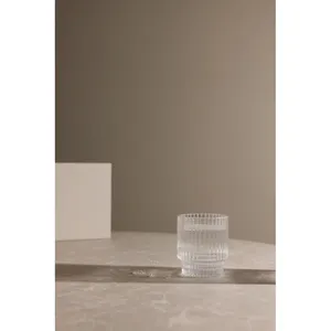 Juego de Vasos de Vidrio Personalizados VINGA York, 4 Piezas, Diseño a Rayas, Transparentes, Aptos para Lavavajillas, para Bebidas Frías - Product Image 4