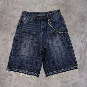 กางเกงขาสั้นผ้ายีนส์กันยับคุณภาพระดับพรีเมี่ยมสำหรับผู้ชายเครื่องแต่งกายแนวสตรีท/วัสดุที่ทนทานแบบลำลองสำหรับฤดูร้อนขายส่ง - Product Image 5