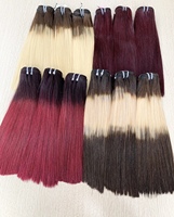 Lot de Cheveux Humains Vietnamiens Remy Double Drawn, Couleur Intense, Livraison Rapide, Tissage Droit à la Machine pour Extensions de Cheveux Africains