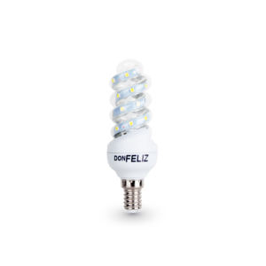 Ampoule en forme de maïs spiralée, culot fin E14, lumière blanche/jaune 6500K, 5W/7W, Don Feliz - Product Image 1