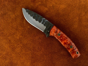 Couteau de chasse fait main de luxe personnalisable OEM Skinner avec lame en acier à haute teneur en carbone et manche en résine pour une utilisation en extérieur - Product Image 3