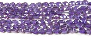 Cuentas de Circonio Sintético Morado de Corte Fino, 6x4mm, Calibradas, Forma de Pera, Hilo de 16 Pulgadas, Piedras Preciosas Sueltas para Joyería, Grado Superior, Facetadas - Product Image 3