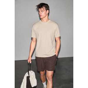 T-shirt à col rond en coton biologique doux et extensible pour homme GRIMELANGE FAYON - Product Image 1