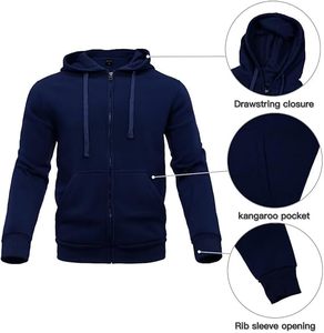 High Quality <b>Zip</b> <b>Up</b> Hoodie Tracksuit Pullover Hoodies Custom Logo Custom Made Tracksuit For <b>Mans</b> - Product Image 3