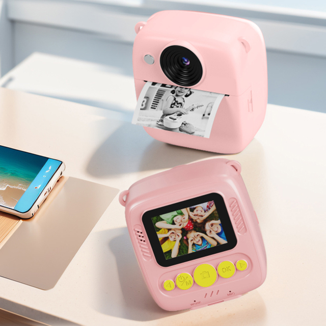 Mini Instant Digital Video Camera for Kids Birthday Christmas Gift DIY MicroSD Photography Toys CMOS Imaging Sensor Plastic