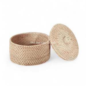 Caja de Almacenamiento de Fibra Natural de Ratán para Dormitorio, Armario y Espacio de Almacenamiento del Hogar - Product Image 2