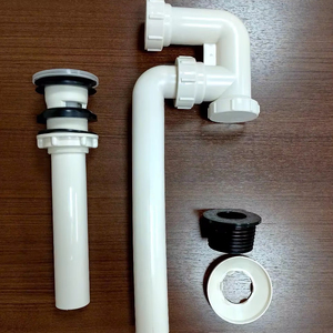 Juego de desagüe de lavabo de plástico PP de diseño moderno OEM, accesorios de desagüe de fregadero para baño, cocina e inodoro - Product Image 1