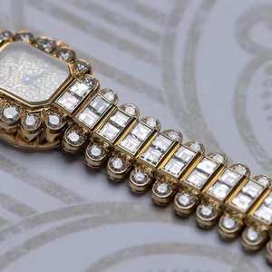 นาฬิกาเพชรมอสซาไนต์สำหรับผู้หญิงทำจากสเตนเลสสตีลหรูหราดูหรูหรามีแบรนด์สไตล์ฮิปฮอป - Product Image 4