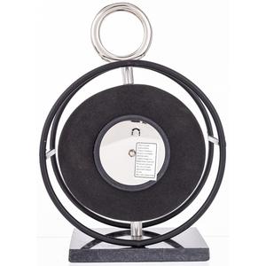 Horloge de table en métal, horloge de chevet, base en marbre, dernier design, horloge de bureau pour la décoration de la maison et du bureau, accessoires - Product Image 5