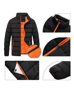แจ็กเก็ตขนเป็ดมีฮู้ดสำหรับผู้ชายเสื้อแจ็คเก็ตแบบแห้งเร็วพร้อมผ้าสีคุณภาพดีสินค้าของตัวเอง - Product Image 4