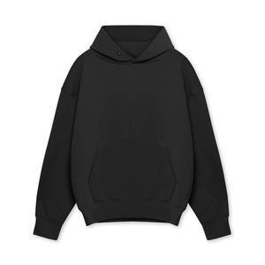 Sweat à capuche personnalisé d'hiver à boutons lourds 100% coton polaire pull épaule tombante Boxy surdimensionné coupe normale Hip Hop Streetwear - Product Image 6