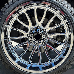Rines Forjados Negros Cóncavos Profundos de 22, 24, 26 y 28 Pulgadas para GMC Sierra 2500/3500 HD, <span class=keywords><strong>Hummer</strong></span> <span class=keywords><strong>H2</strong></span>, Estilo H, Todoterreno, 8x170 - Product Image 4