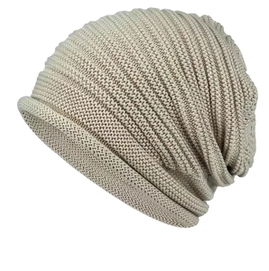 Gorro de punto de doble capa para hombre y mujer, sin visera, para ciclismo al aire libre, cálido y protector contra el frío, gorro con orejeras. - Product Image 1