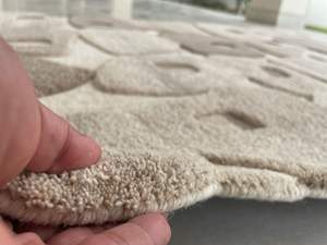 พรมขนนุ่มแบบอินเดียสำหรับการตกแต่งภายในบ้านพรมขนสัตว์หรูจากผู้ผลิตโดยตรง - Product Image 4