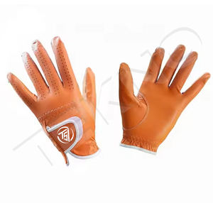 Logotipo personalizado suave transpirable Indonesia blanco Cabretta cuero Golf guante hombres/mujeres mano izquierda Golf accesorios guante - Product Image 6