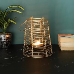 Caged Design Hot Sale Fancy Handmade Home Decorative Candle Holder Metal in Iron Candle <b>Stand</b> Hot Selling Candle <b>Tea</b> Light Pot - Product Image 3