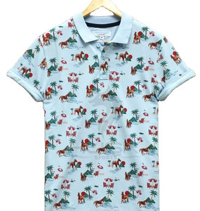 ODM y OEM-Camiseta de marca personalizada para hombre, Polo transpirable 100% de algodón con cuello redondo estampado, disponible en venta - Product Image 2