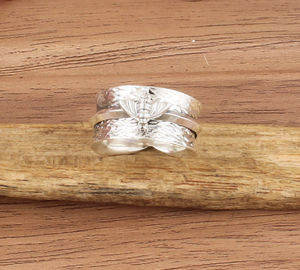 Bague grenat rouge en argent sterling Bague en pierre rectangulaire, bijoux de pierres précieuses faits à la main femme idée cadeau - Product Image 4