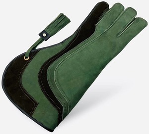 Guantes de caza de cetrería personalizados cuero de vaca águila y halcón guantes 32*12cm cuero completo transpirable accesorios de caza - Product Image 2