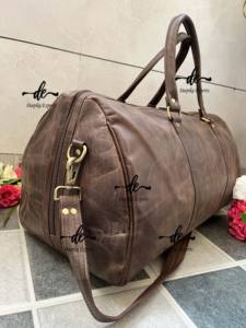 Nuevo diseño de bolsas de equipaje de cuero Crunch, bolso hecho a mano de usos múltiples, bolso de viaje Unisex, tamaño grande, multiusos, Bolso de piel oculta - Product Image 2