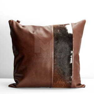 2025 cuero diseño personalizado tarifa al por mayor hombres cuero de vaca almohada de alta calidad transpirable cuero de vaca almohada - Product Image 2