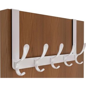 Stainless Steel <b>Over</b> the <b>Door</b> Hook <b>Hanger</b> Heavy Duty Holder for Hanging Towels, <b>Coats</b> Hats Robes & Clothes - Product Image 3