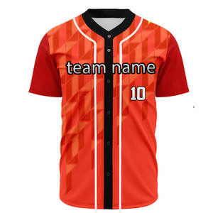 Vêtements de baseball pour hommes en gros de haute qualité, vente chaude, sur mesure, maillot de baseball brodé - Product Image 3