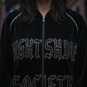 Custom <b>Y2K</b> Streetwear Solid Short Top Skinny Fit Velour Tracksuit Set Zip Hoodie Split Hem Flared Sweatpants - Product Image 4