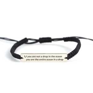 925 Sterling Silver Thread Plate <b>Bracelet</b> for Gift Occasions - Product Image 2