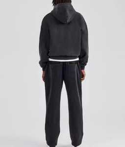 Conjuntos de Chándal Personalizados 100% Algodón para Hombre, Estilo Urbano, Casual, Sólido, Oversize, con Cremallera, Transpirables y Ecológicos para Invierno - Product Image 4