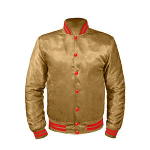 แจ็กเก็ตบอมเบอร์แฟชั่นผ้าซาตินแขนยาวระบายอากาศได้ดี - Product Image 1