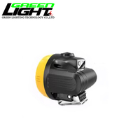 3.8Ah Recargable Miners Cap Lamp Casco inalámbrico Luz 10000lux IP68 PC Material Led Miner Lamp
