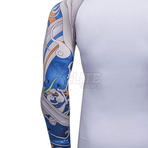 Camiseta de Compresión (Rash Guard) Multiusos para Hombre, MMA, Spandex/Poliéster, Tejido Elástico Suave, Transpirable, Secado Rápido, Manga Larga, Ajuste Cómodo, para Actividades al Aire Libre - Product Image 5