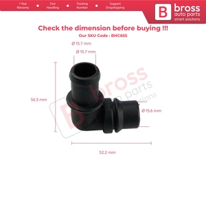 Conector de Manguera de Calefacción y Aire Acondicionado HVAC BHC655 2038300596 para W203 A203 C203 CL203 CLK203 - Product Image 6