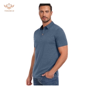 เสื้อโปโลผ้าฝ้ายแท้สำหรับ100% เสื้อโอเวอร์ไซส์ออกแบบได้เองพิมพ์ลายแฟชั่นลำลองแขนสั้น - Product Image 2