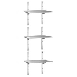 ชั้นวางของติดผนังสแตนเลสเกรดพรีเมียม - 800x400 มม. - 3 ชั้น - Product Image 1
