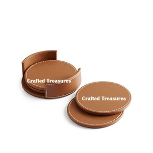 Ensemble de 4 sous-verres design et fabriqués en bois, fabricant et exportateur de bois d'acacia design personnalisé d'Inde de haute qualité - Product Image 3