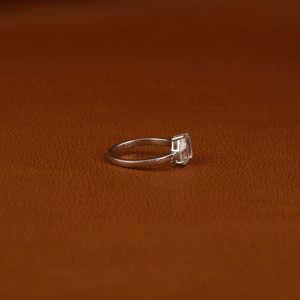 Anillo de diamante de corte radiante de pera de dos piedras de lujo diamante cultivado en laboratorio personalizado 14K oro blanco sólido joyería fina regalo para mujeres - Product Image 4