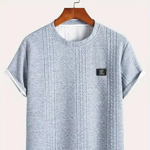 เสื้อยืดผู้ชายแบบสั้นดีไซน์ใหม่ - Product Image 1