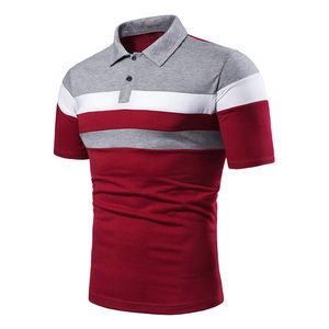 Elegante nuevo diseño de los hombres para los polos Patrón sólido Algodón Ropa de calle Logotipo personalizado Bordado de alta calidad Hecho en fábrica - Product Image 2