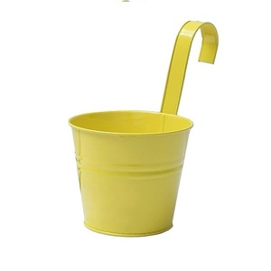 Garden Flower Hanging Plant Pots Mini Baskets Bucket With Detachable Handle for Indoor Outdoor Balcony Vintage Style Decoration - Product Image 6