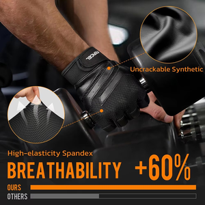 Buen Material Levantamiento de pesas Guantes de fitness Transpirable Gimnasio Deportes Entrenamiento de fuerza al aire libre Guantes de levantamiento de pesas - Product Image 4