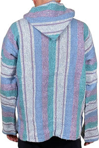 Sudadera CON CAPUCHA DE Camisa larga de moda perfecta para capas Sudadera con capucha azul cielo cálido para la comodidad diaria con costuras duraderas y elegante - Product Image 2